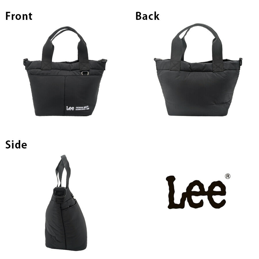 【レターパック配送/時間指定不可】【Lee】320-1411 手提げ 手持ち 斜め掛け かばん 使いやすい 普段使い シンプル レディース ギフト プレゼント ブラック