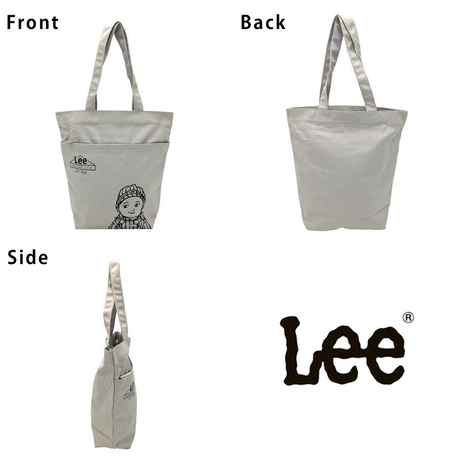 【レターパック配送/時間指定不可】【Lee】320-1430 Buddyll トートバッグ 大容量 普段使い 使いやすい シンプル おしゃれ レディース プレゼント ブラウン