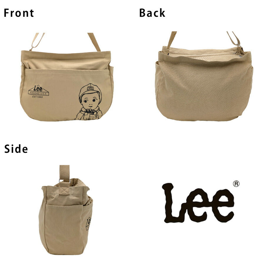 【レターパック配送/時間指定不可】【Lee】320-1432 Buddyll トートバッグ 斜め掛け 普段使い 使いやすい シンプル おしゃれ レディース プレゼント ブラウン