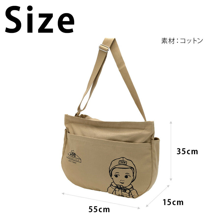 【レターパック配送/時間指定不可】【Lee】320-1432 Buddyll トートバッグ 斜め掛け 普段使い 使いやすい シンプル おしゃれ レディース プレゼント ブラウン