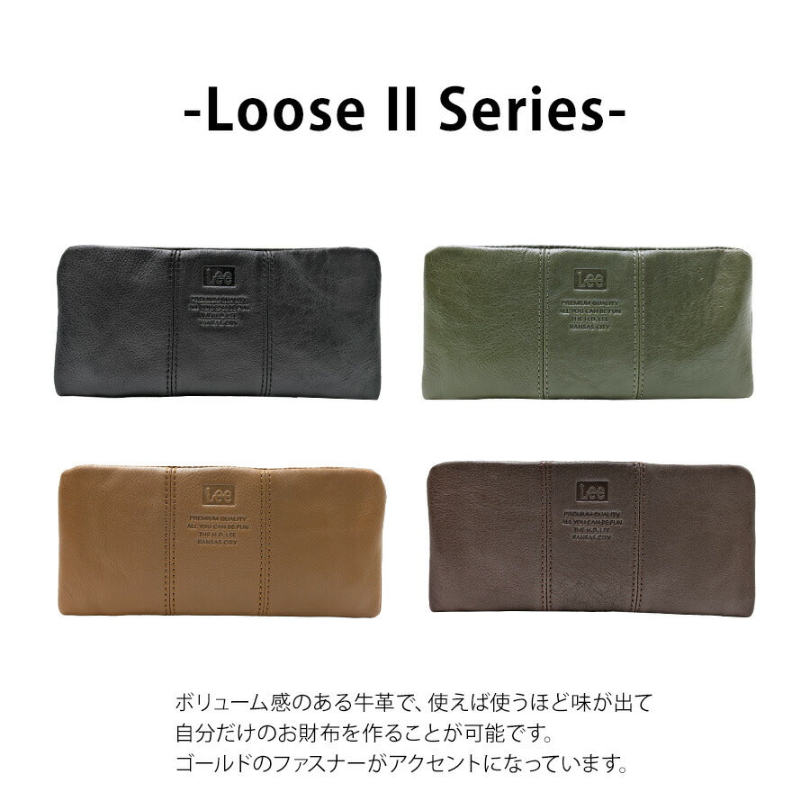 【Lee】320-2114 ラウンド長財布 ロングウォレット 本革 レザー 財布 ウォレット ブラック シンプル 無地 使いやすい 普段使い ユニセックス プレゼント