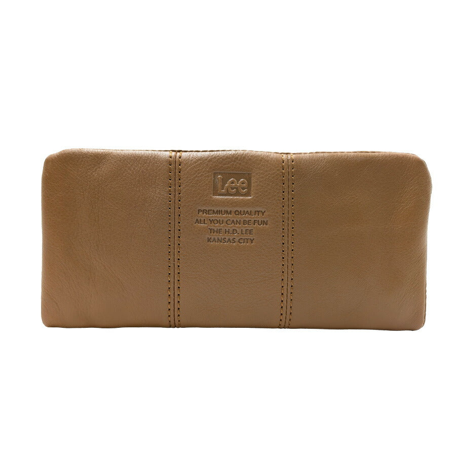 【Lee】320-2114 ラウンド長財布 ロングウォレット 本革 レザー 財布 ウォレット ブラック シンプル 無地 使いやすい 普段使い ユニセックス プレゼント