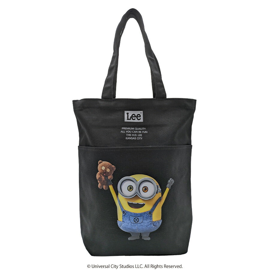 【Lee】 320-30020 トートバッグ ミニオンコラボ MINIONS キャラクター 手提げバッグ ユニセックス A4 かわいい 使いやすい 普段使い プレゼント ブラック