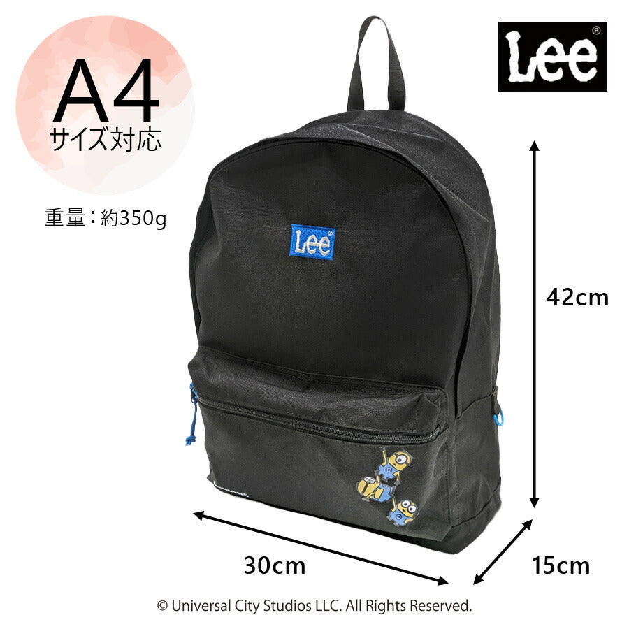 【Lee】リュック 大容量 320-30031 ミニオン バックパック かばん リュック カバン 鞄 バッグ シンプル リー イエロー ブルー 使いやすい かわいい おしゃれ お出かけ 普段使い 日常 キャラクター コラボ ユニセックス
