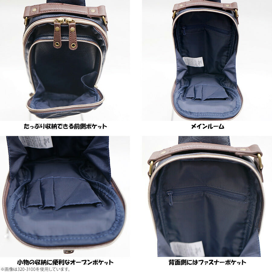 Lee 320-3150 ワンショルダーボディバッグ 斜め掛け 鞄 カバン かばん バッグ 普段使い 使いやすい カジュアル 合皮 メンズ プレゼント ギフト ブラック