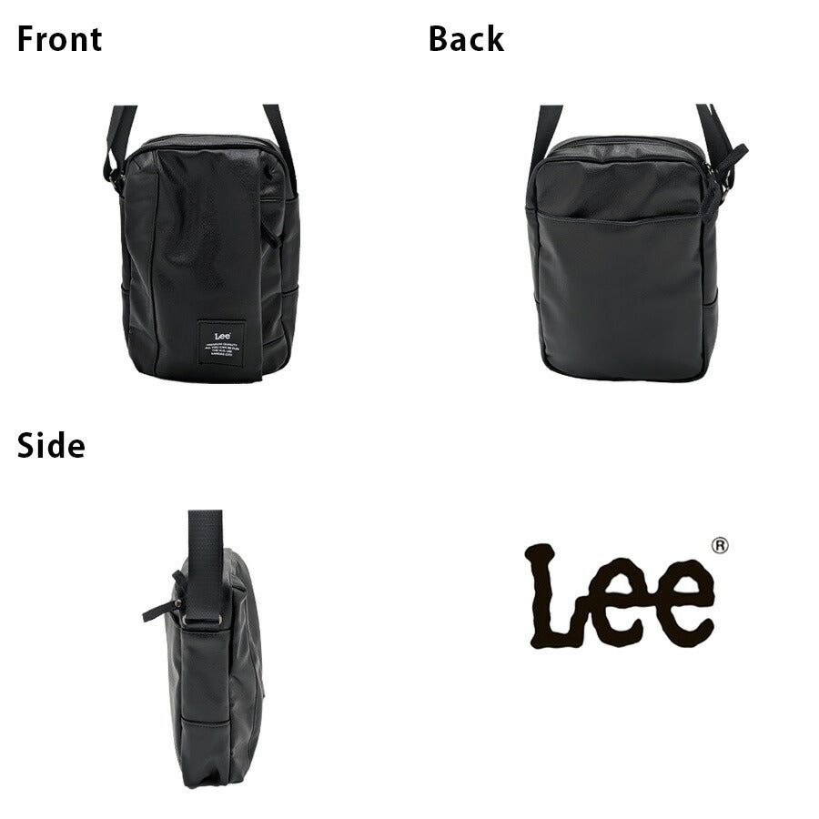 【クリックポスト/時間指定不可】【Lee】320-4040 縦型ショルダーバッグ 斜め掛け かばん 使いやすい 普段使い シンプル メンズ ギフト プレゼント ブラック