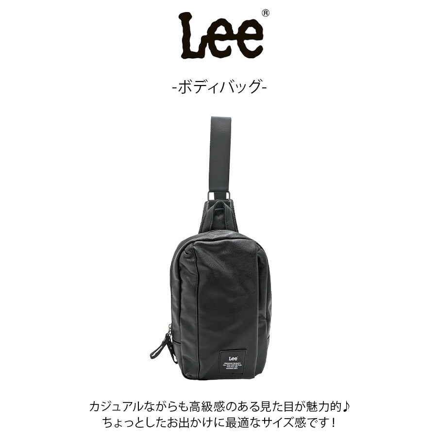【レターパック配送/時間指定不可】【Lee】320-4041 ボディバッグ 斜め掛け かばん 使いやすい 普段使い シンプル メンズ ギフト プレゼント ブラック