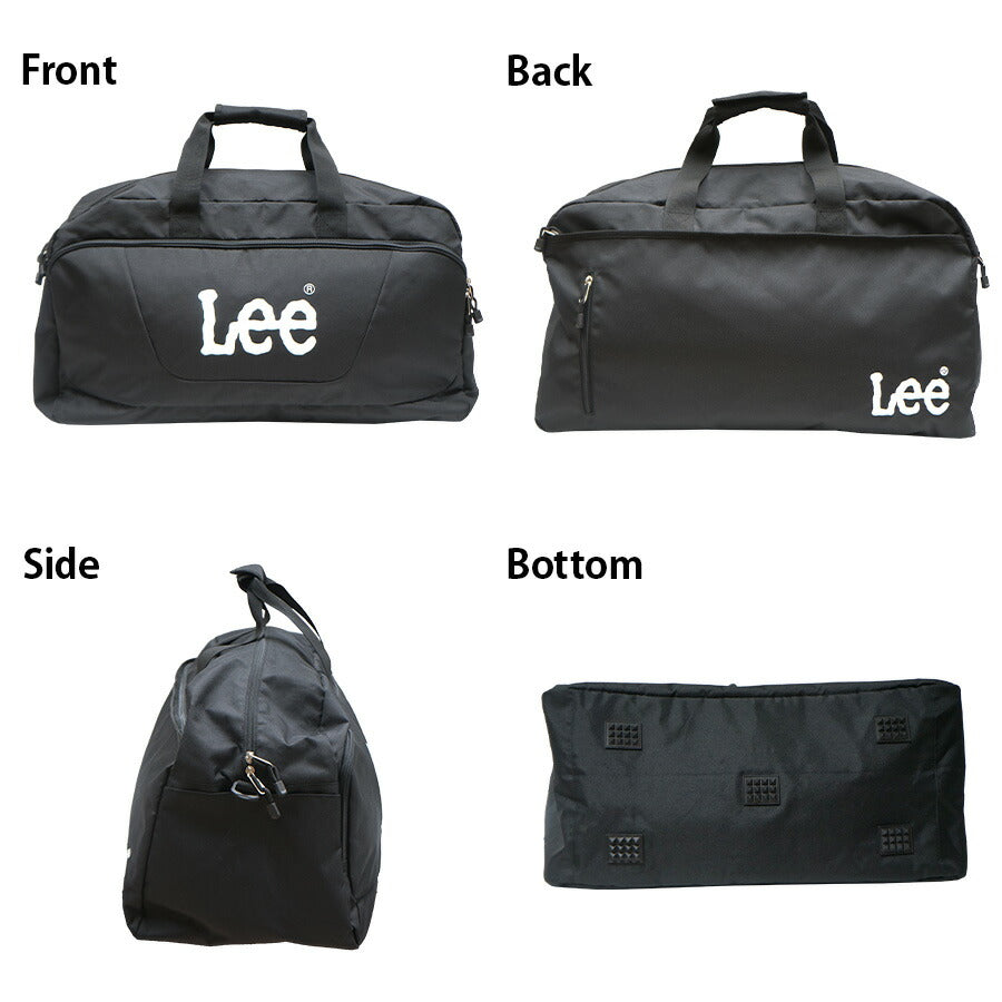 【Lee】320-4840 ボストンバッグ 2WAY 斜め掛け 手持ち かばん カバン 鞄 バッグ シンプル リー ブラック ブラックホワイト 使いやすい かわいい おしゃれ 普段使い 大容量 ユニセックス 修学旅行 旅行 部活 通学 学生