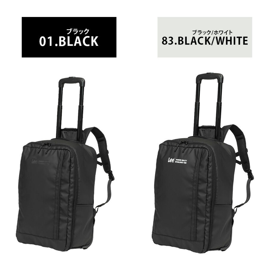 【Lee】 320-9061 キャリーリュック 29L 2〜3泊 バックパック キャリーバッグ かばん カバン 鞄 カジュアル シンプル 旅行 出張 ユニセックス ギフト ブラック