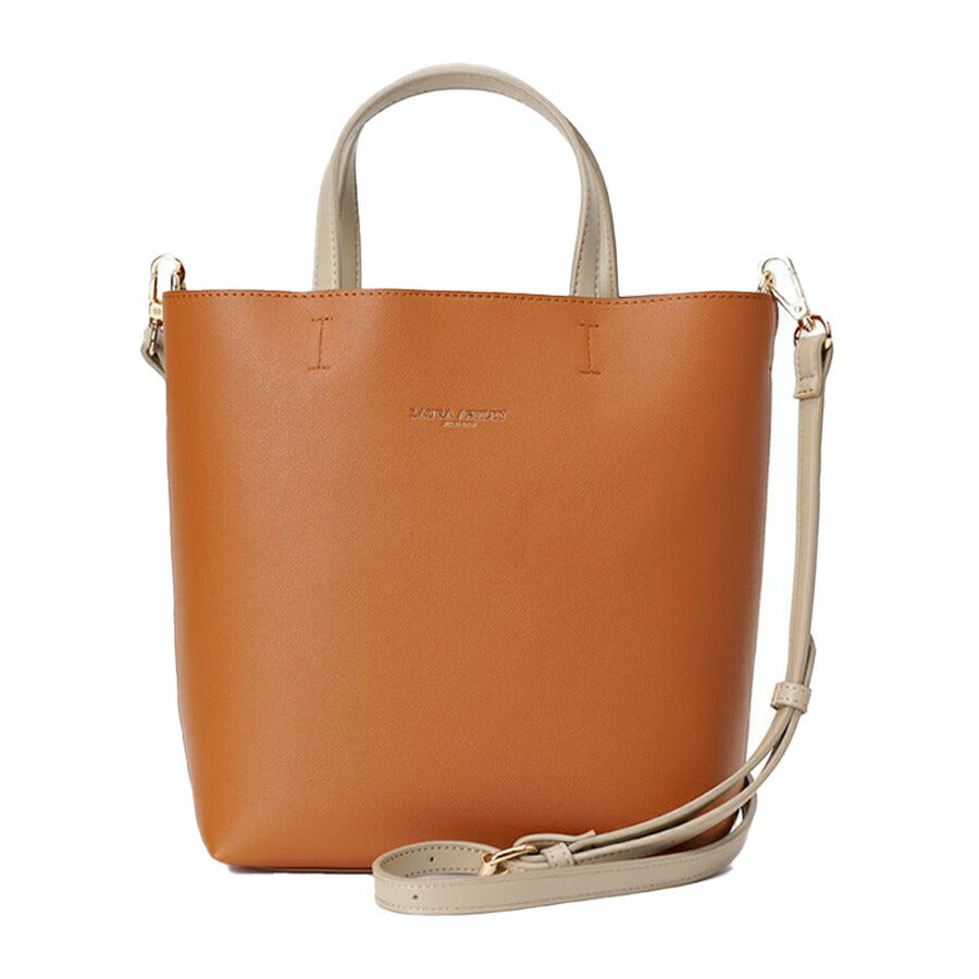 【Laura Ashley】 ilac01 PUレザー タテ型トートバッグ かばん バッグ 2WAY 手持ち 斜め掛け ローラアシュレイ 使いやすい 普段使い レディース 軽量 ブラック