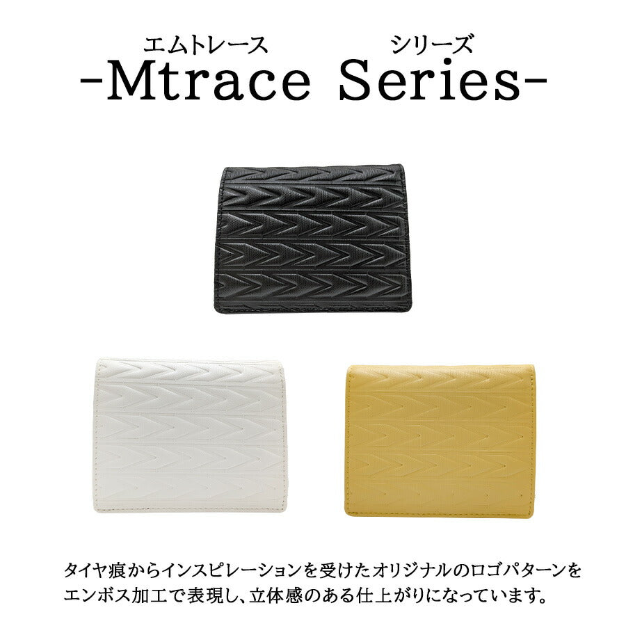 【MICHEL KLEIN】 mk303 エムトレース 二つ折り財布 ハーフウォレット 普段使い カジュアル 牛革 本革 レザー ユニセックス ギフト プレゼント 贈り物 ブラック