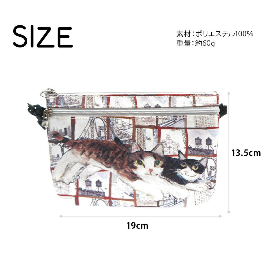 【Manhattaner's】75-1722 ハウディ 横型ミニショルダー かばん ショルダー 斜め掛け バッグ マンハッタナーズ ライトグレー ブラウン レディース おしゃれ 可愛い かわいい 個性的 使いやすい 普段使い 日常使い 母の日