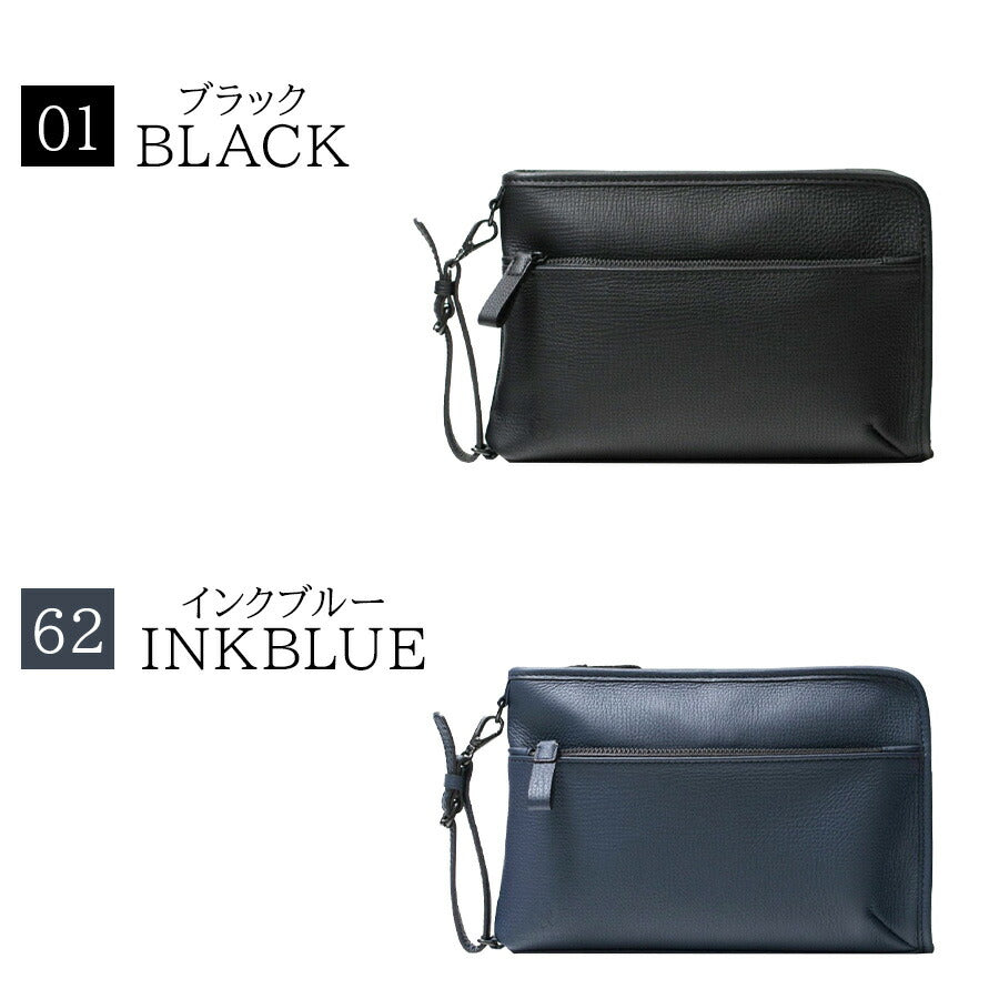 【mila schon】291151 ミラショーン バル クラッチショルダー セカンドバッグ 斜め掛け 日本製 レザー 牛革 使いやすい メンズ プレゼント ギフト ブラック