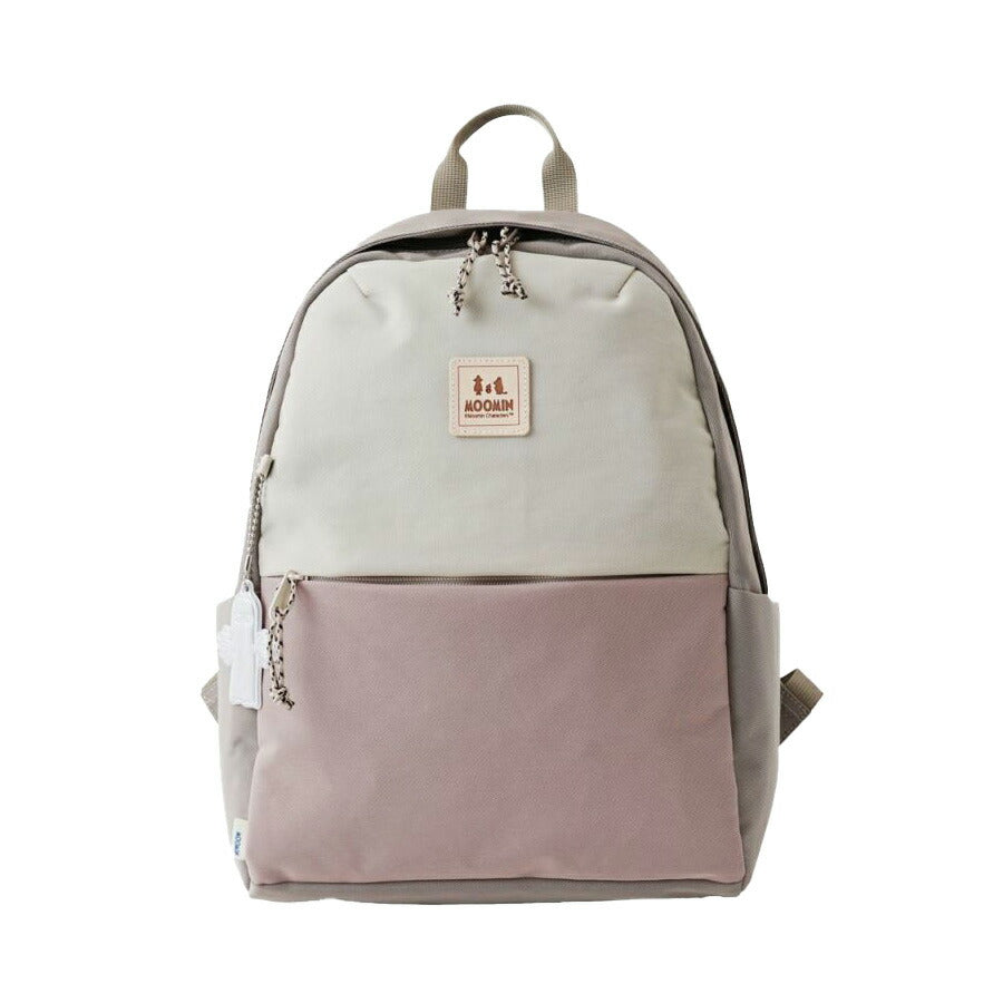 【MOOMIN】RMNL-04 A4 ラウンド型バックパック ムーミン A4 対応 多機能 軽撥水 リュックサック 軽さ 軽撥水 ナイロン キャンプ 屋外 タウン デイバッグ ヌメ革 ロゴの型押 魅力的 背面ポケット付き チェストベルト付き ニョロニョロ リフレクター付き プレゼント 母の日