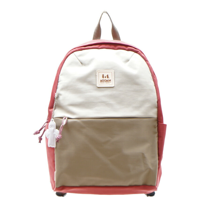 【MOOMIN】RMNL-04 A4 ラウンド型バックパック ムーミン A4 対応 多機能 軽撥水 リュックサック 軽さ 軽撥水 ナイロン キャンプ 屋外 タウン デイバッグ ヌメ革 ロゴの型押 魅力的 背面ポケット付き チェストベルト付き ニョロニョロ リフレクター付き プレゼント 母の日