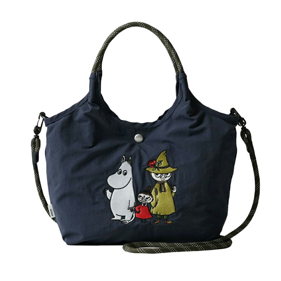 【クリックポスト/時間指定不可】【MOOMIN】rmpk02 ショルダートートバッグ 2WAYバッグ 手持ち 斜め掛け キャラクター レディース ギフト 母の日 ネイビー