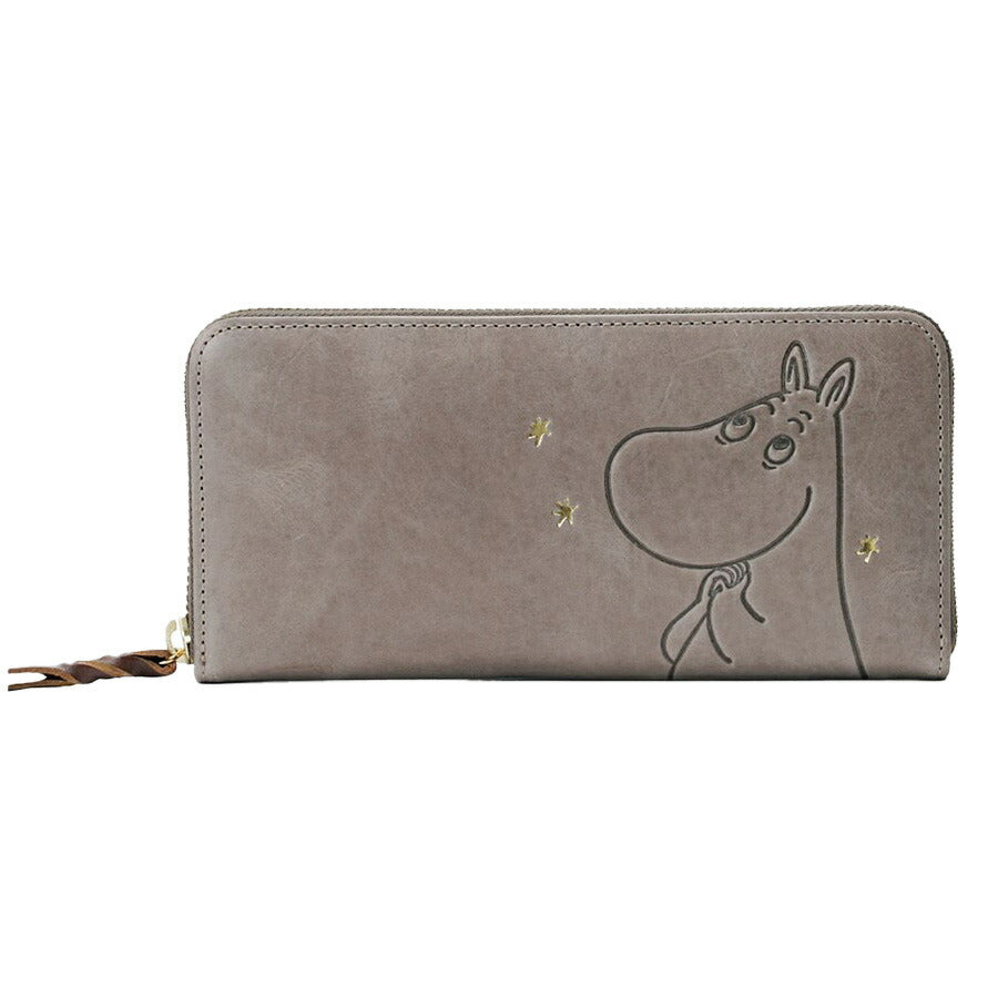 【MOOMIN】rmsl 長財布 財布 さいふ サイフ ウォレット キャラクター  レザー 普段使い かわいい 使いやすい レディース プレゼント ギフト グリーン 母の日