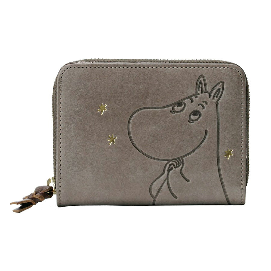 【MOOMIN】rmst 二つ折り財布 財布 さいふ サイフ ウォレット キャラクター  レザー 普段使い かわいい 使いやすい レディース プレゼント ギフト グリーン 母の日