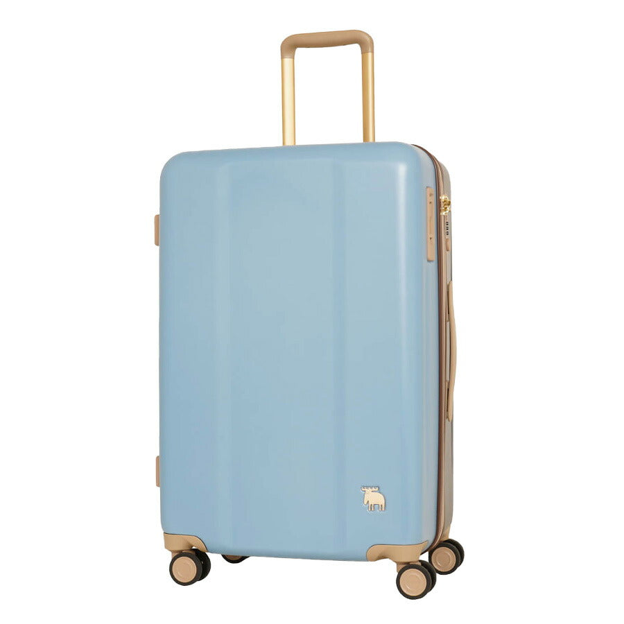 【moz】 mz0844-61 キャリーケース 66L スーツケース レディース キャスター 静音 ストッパー付き TSA 大容量 Mサイズ ブランド プレゼント ブラック 軽量 トラベルバッグ 旅行ケース ギフト 荷物収納