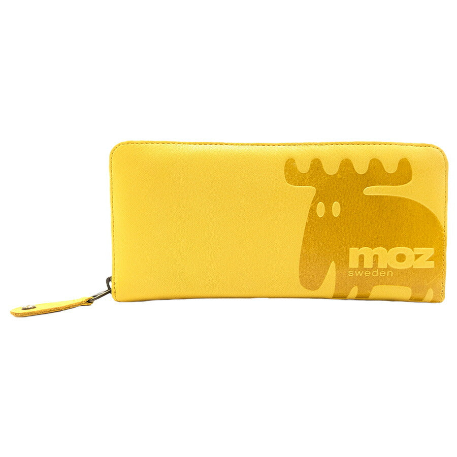 【moz】ZNWE-86073 長財布 ウォレット 牛革 さいふ サイフ 財布 シンプル モズ グレー グリーン イエロー 使いやすい お出かけ 普段使い 日常 レディース 母の日 敬老の日 プレゼント ギフト