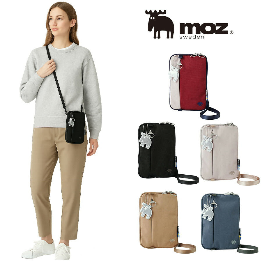 【クリックポスト/時間指定不可】【moz】 zzrk03 2WAYスマホショルダー 斜め掛け 軽量 使いやすい かばん レディース プレゼント 母の日 敬老の日 ブラック