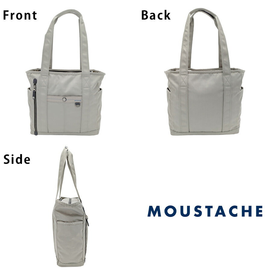 【MOUSTACHE】bqv4221 トートバッグ 手持ち 大容量 普段使い 使いやすい シンプル おしゃれ 軽量 多機能 メンズ プレゼント ギフト 父の日 ブラック