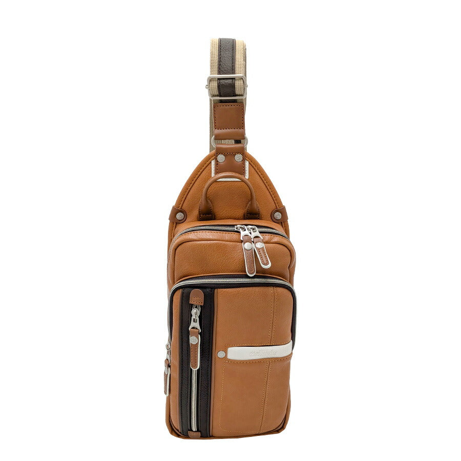 【MOUSTACHE】yvq5985 ボディバッグ 斜め掛け 鞄 カバン かばん 普段使い 使いやすい シンプル おしゃれ 軽量 メンズ プレゼント ギフト 父の日 ブラック