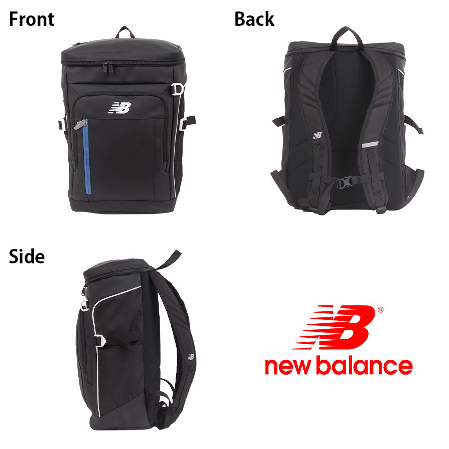 【New Balance】リュック 大容量 lab55680 30L BOXリュック リュック 大容量 リュックサック かばん バッグ 軽量 通勤 通学 中高生 ユニセックス  ギフト プレゼント ブラック
