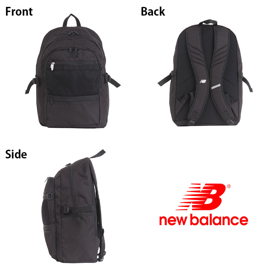 【New Balance】リュック 大容量 lab55682 30L デイパック リュック 大容量 リュックサック かばん バッグ 軽量 通勤 通学 中高生 ユニセックス  ギフト プレゼント ブラック