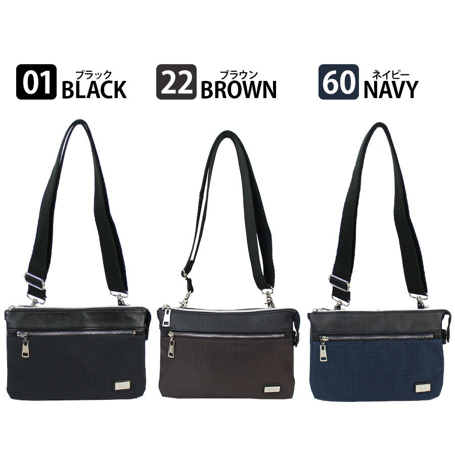 【正規取扱店】NICOLE ニコル ニューアーバン シリーズ NIL227 クラッチバッグ ショルダーバッグ 2way マチなし コンパクト ブランド おすすめ おしゃれ シンプル 黒 ブラック 紺 ネイビー 合皮 サフィアーノ調 トレンド 送料無料 プレゼント