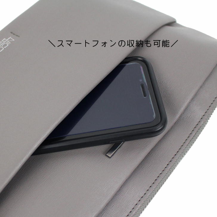 【正規取扱店】【レターパック配送】NICOLE ニコル リップル NIL270 2way クラッチ ショルダーバッグ メンズ 男性 かっこいい カジュアル きれいめ おしゃれ 人気 おでかけ ミドルエイジ クリスマス プレゼント 父の日 合皮 正規品