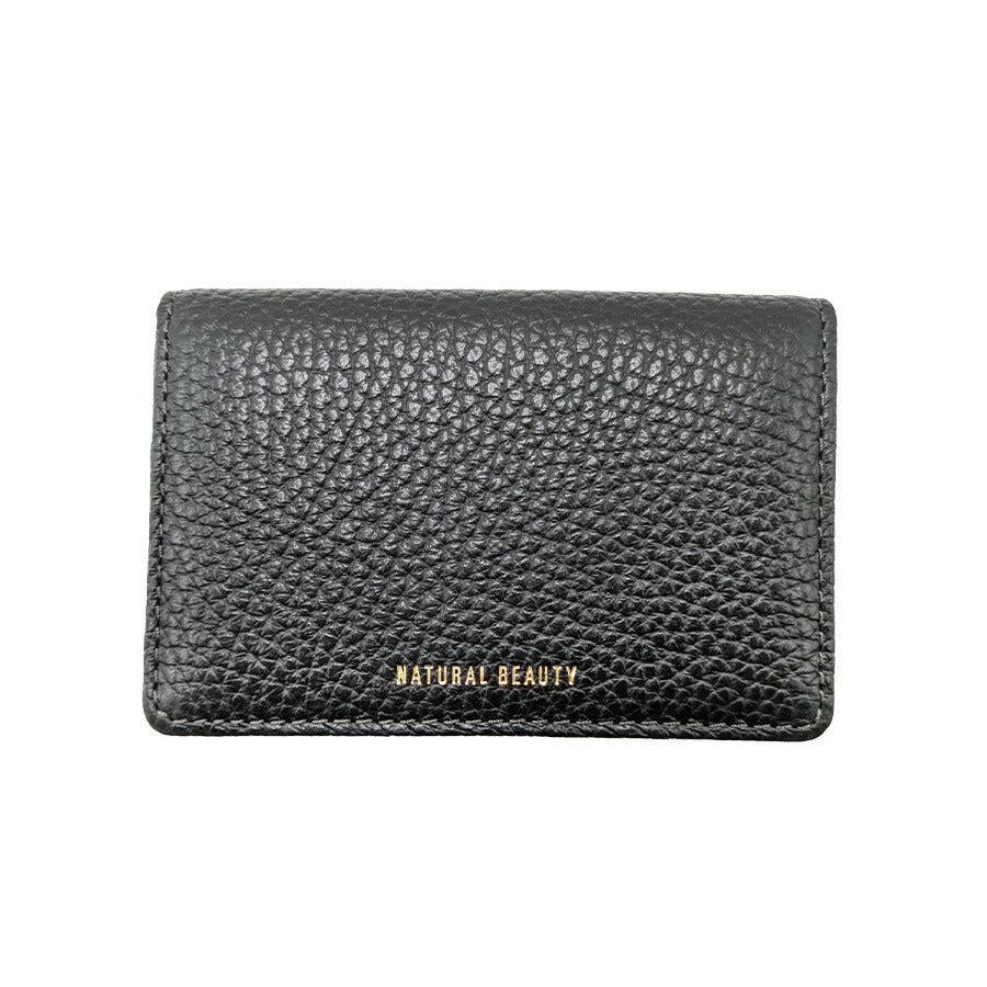 【NATURALBEAUTY】 70236 セレネ 名刺入れ カードケース ウォレット コンパクト かわいい おしゃれ 便利 牛革 レディース プレゼント ギフト ブラック