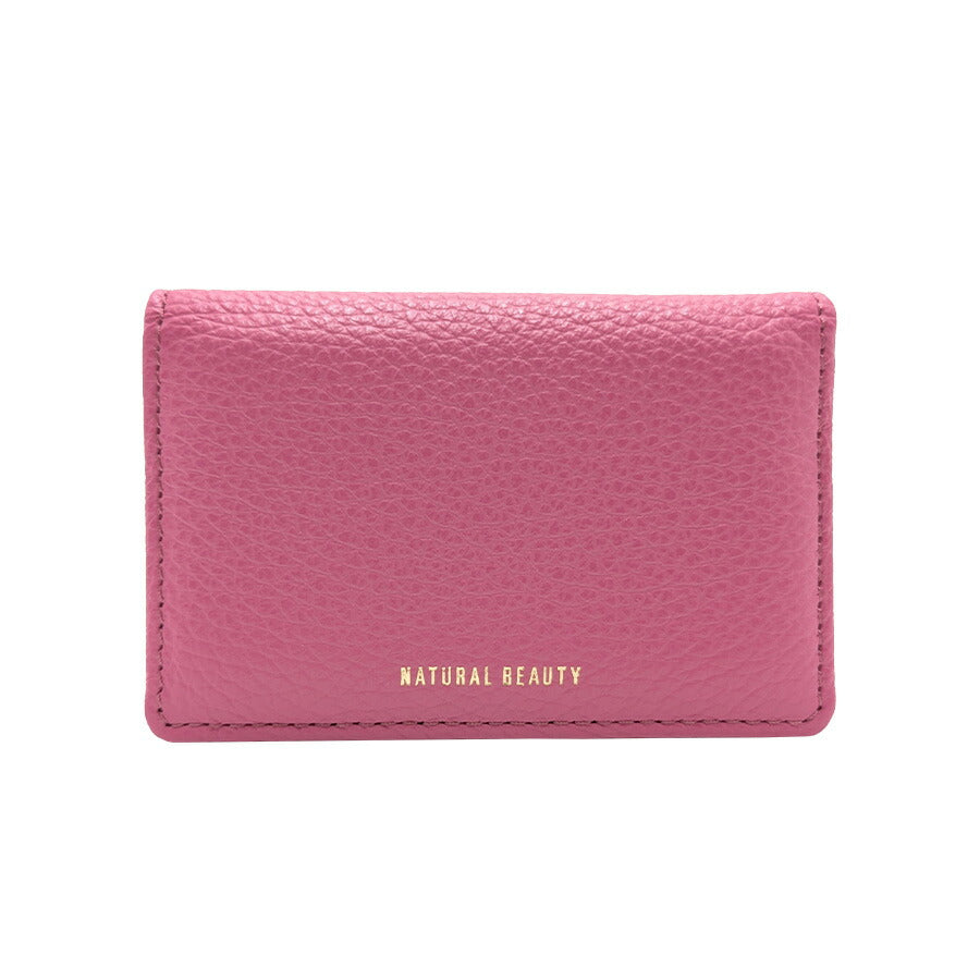 【NATURALBEAUTY】 70236 セレネ 名刺入れ カードケース ウォレット コンパクト かわいい おしゃれ 便利 牛革 レディース プレゼント ギフト ブラック