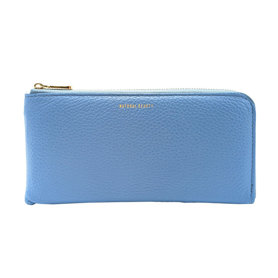 【NATURAL BEAUTY】70262 セレネ L字長財布 レディース ウォレット 財布 サイフ さいふ 牛革 シンプル ナチュラルビューティー ブルー イエロー ローズピンク 使いやすい 普段使い