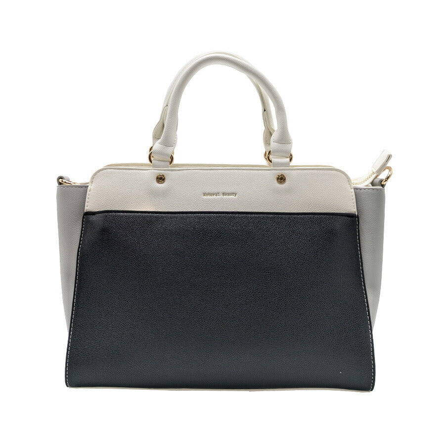 【NATURAL BEAUTY】71143  2way 手提げバッグ ハンドバッグ ショルダーバッグ ナチュラルビューティ Amie アミ シリーズ バイカラー 可愛い シンプル カラフル おしゃれ 通勤 通学 普段使い お出かけ ショッピング プレゼント 女性 ギフト 母の日 誕生日