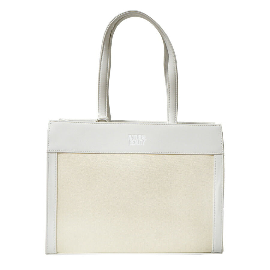 【NATURAL BEAUTY】71181 ジュール トートバッグ レディース 肩掛け 手持ち かばん カバン 鞄 バッグ シンプル ナチュラルビューティ ブラック ホワイト オーク 使いやすい かわいい おしゃれ お出かけ 買い物 普段使い 日常