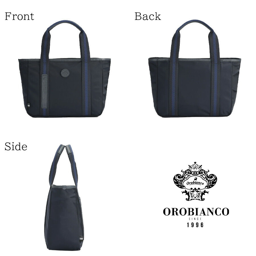 【Orobianco】93083 ビアジェット トートバッグ 手持ち ビジネス 通勤 普段使い 使いやすい カジュアル シンプル 牛革 メンズ プレゼント ギフト ブラック