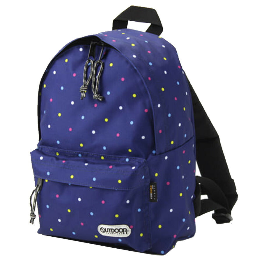 【OUTDOOR PRODUCTS】62314 キッズデイパックS リュック かばん カバン 鞄 バッグ シンプル アウトドアプロダクツ ブラック ライトピンク ラベンダー ロイヤルブルー ドット アビエーション スター 使いやすい かわいい おしゃれ 普段使い