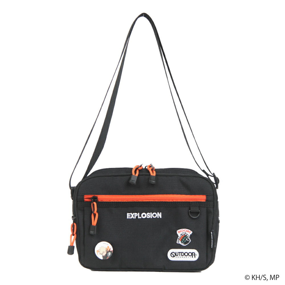 【クリックポスト/時間指定不可】【outdoor products】ha01 僕のヒーローアカデミア 缶バッチ付きショルダー 緑谷出久 爆豪勝己 轟焦凍 死柄木弔 ヒロアカ