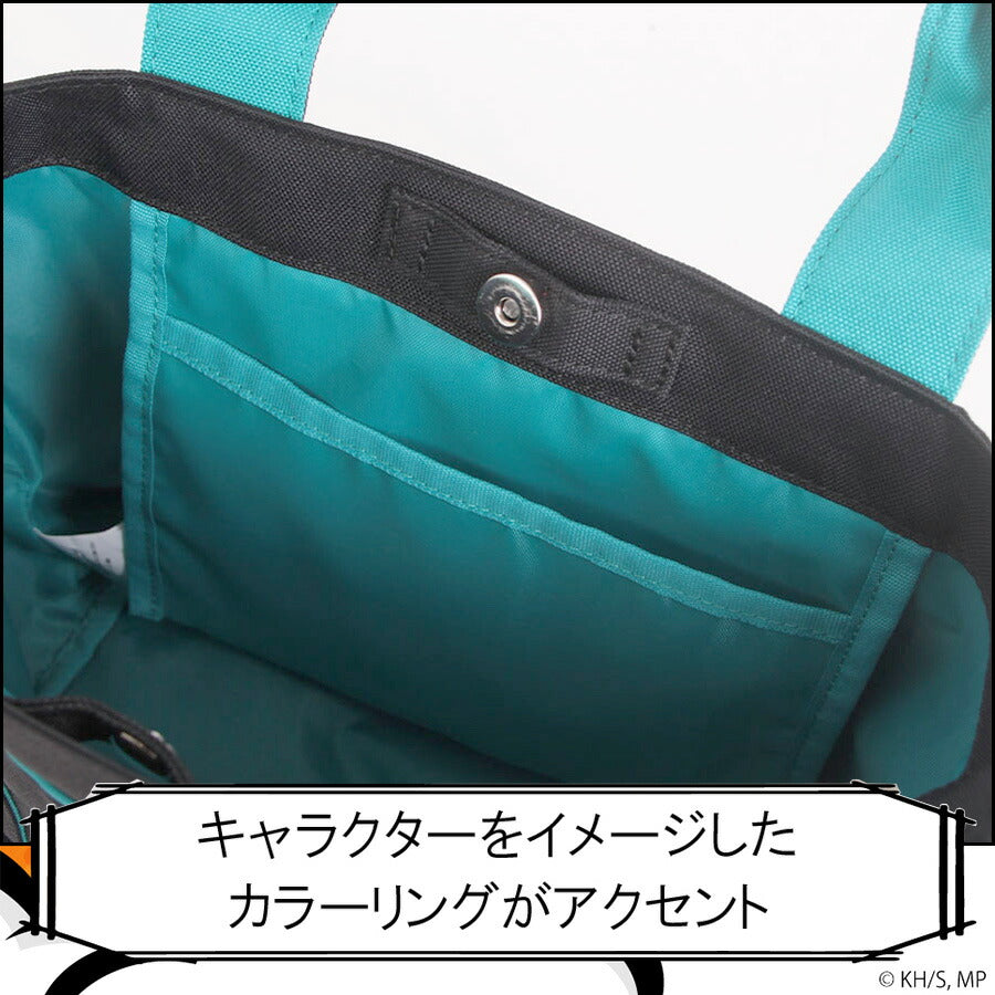【クリックポスト/時間指定不可】【outdoor products】ha03 僕のヒーローアカデミア 缶バッチ付きトートショルダー 緑谷出久 爆豪勝己 轟焦凍 死柄木弔