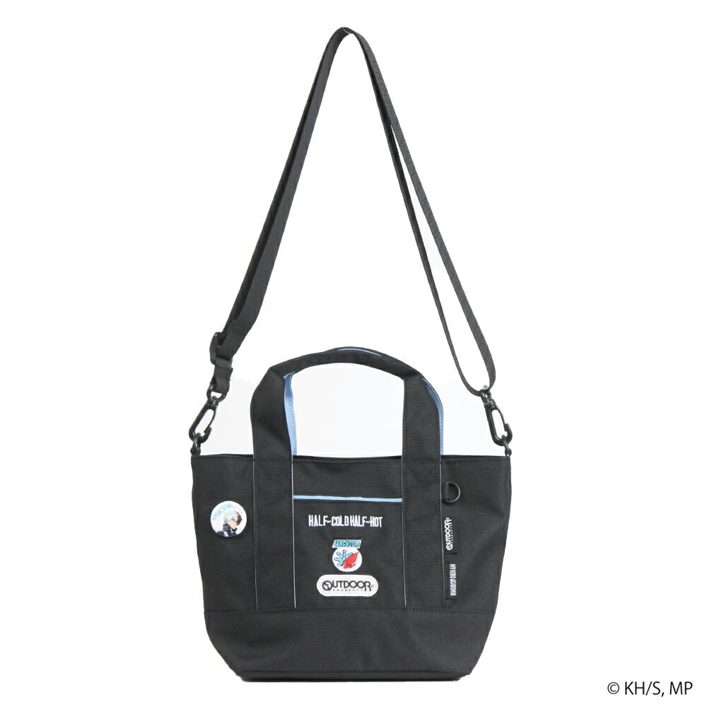【クリックポスト/時間指定不可】【outdoor products】ha03 僕のヒーローアカデミア 缶バッチ付きトートショルダー 緑谷出久 爆豪勝己 轟焦凍 死柄木弔