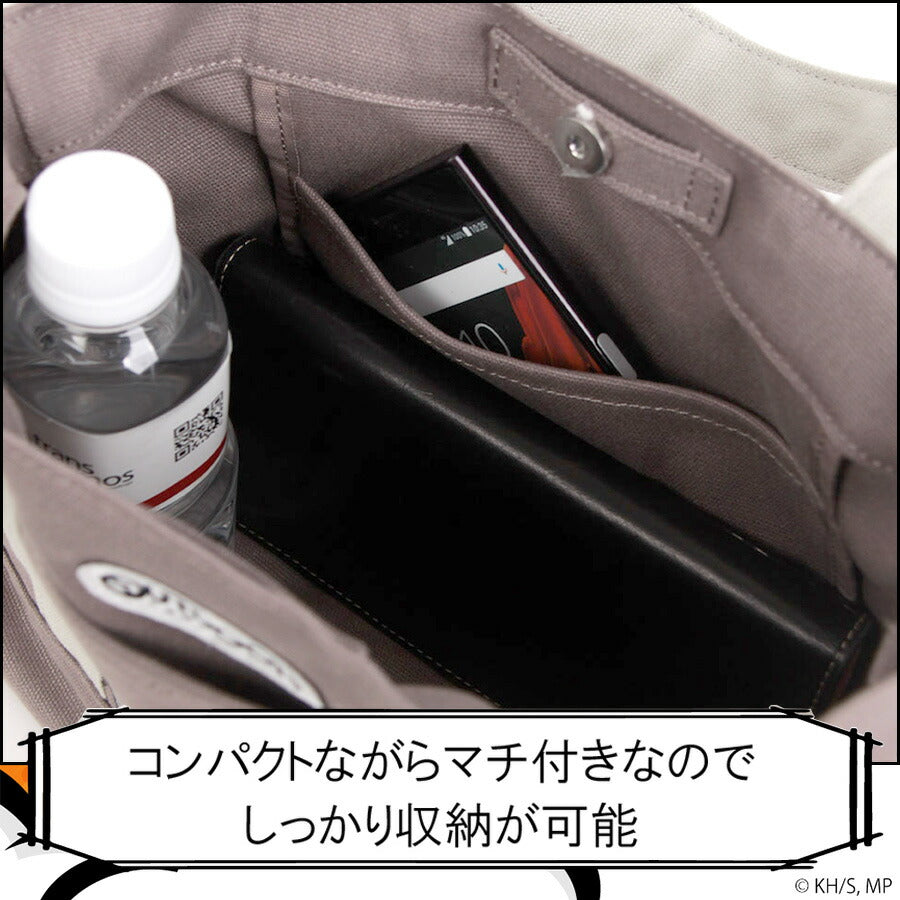 【クリックポスト/時間指定不可】【outdoor products】ha04 僕のヒーローアカデミア キーホルダー付きミニキャラトート 手持ち  アニメ ヒロアカ ブラック