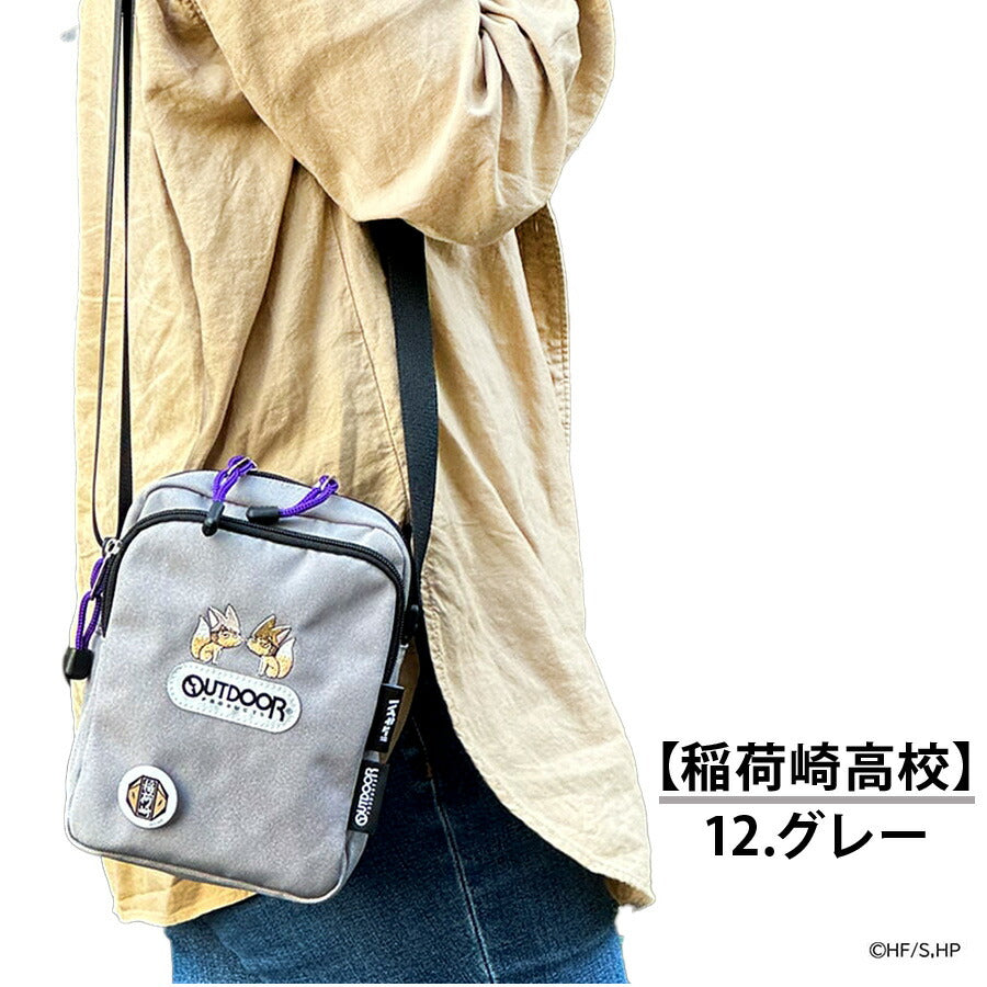 【OUTDOOR PRODUCTS】アウトドアプロダクツ ODHQ01 ハイキュー！！ ミニショルダー 週刊少年ジャンプ バレー漫画 烏野高校 音駒高校 稲荷崎高校 オレンジ ブラック グレー ショルダーバッグ コラボ 買い物 お出かけ お揃い アニメ ヲタ活 小さめ プレゼント 誕生日