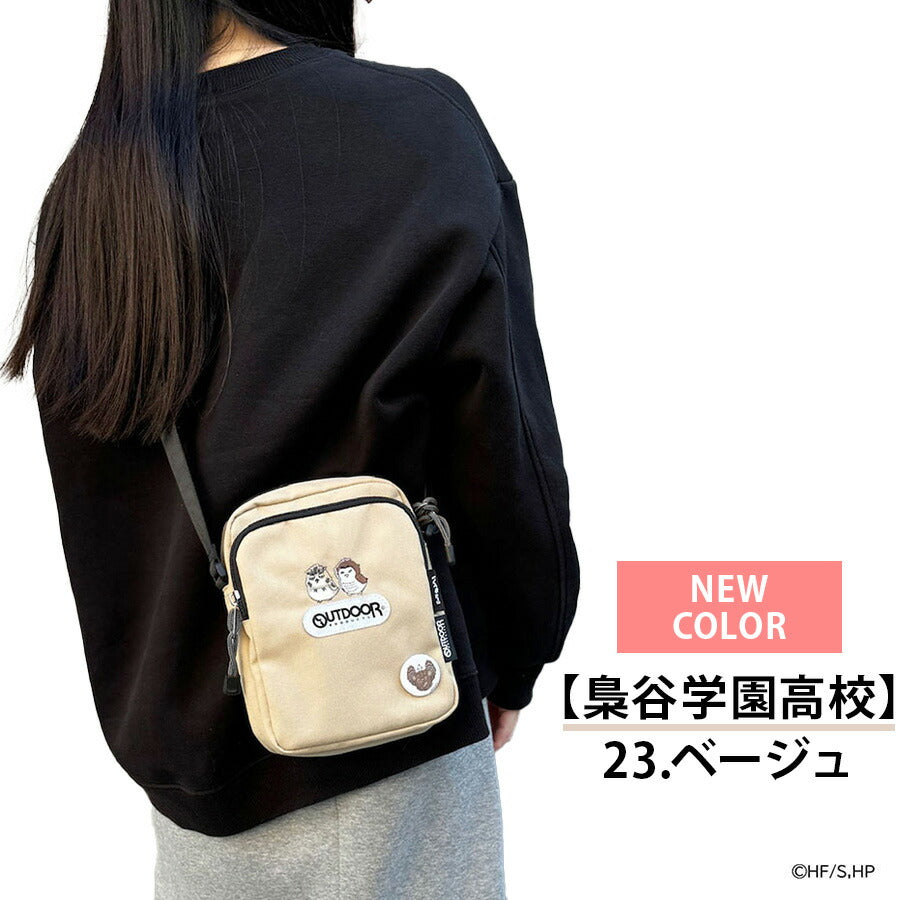 【OUTDOOR PRODUCTS】アウトドアプロダクツ ODHQ01 ハイキュー！！ ミニショルダー 週刊少年ジャンプ バレー漫画 烏野高校 音駒高校 稲荷崎高校 オレンジ ブラック グレー ショルダーバッグ コラボ 買い物 お出かけ お揃い アニメ ヲタ活 小さめ プレゼント 誕生日