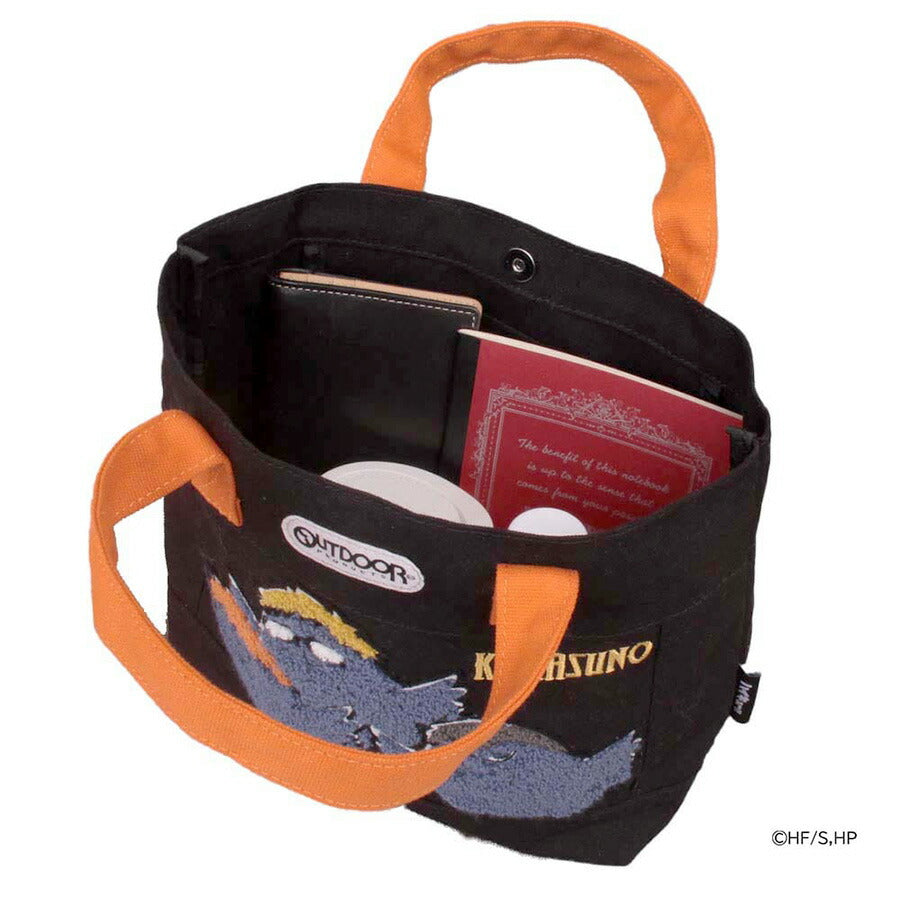 【OUTDOOR PRODUCTS】アウトドアプロダクツ ODHQ10 11 12 ハイキュー！！ ミニトート 週刊少年ジャンプ バレー漫画 烏野高校 音駒高校 稲荷崎高校 ブラック グレー キナリ ミニバッグ ランチバッグ コラボ 買い物 お出かけ お揃い アニメ ヲタ活 小さめ プレゼント 誕生日
