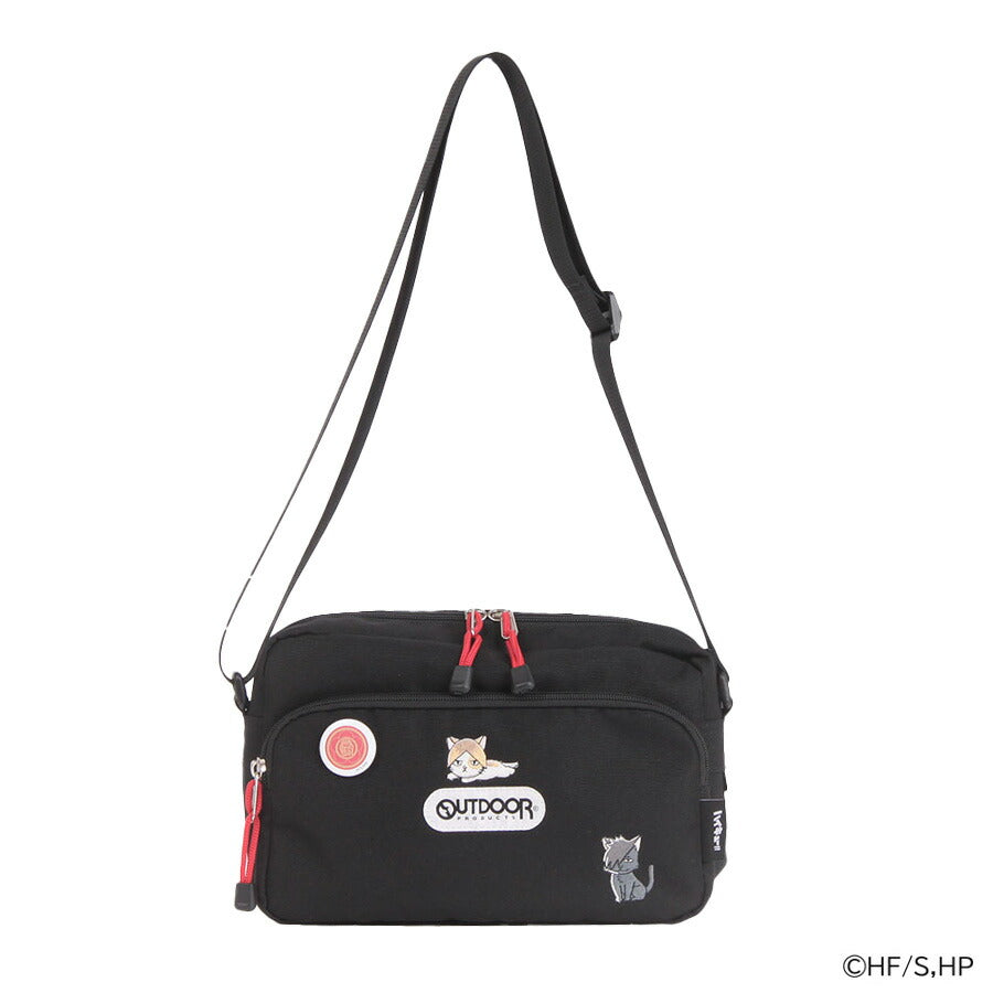 【クリックポスト/時間指定不可】【OUTDOOR PRODUCTS】hq07 ハイキュー ショルダーバッグ ODHQ03 斜め掛け キャラクター アニメ ユニセックス ギフト ブラック