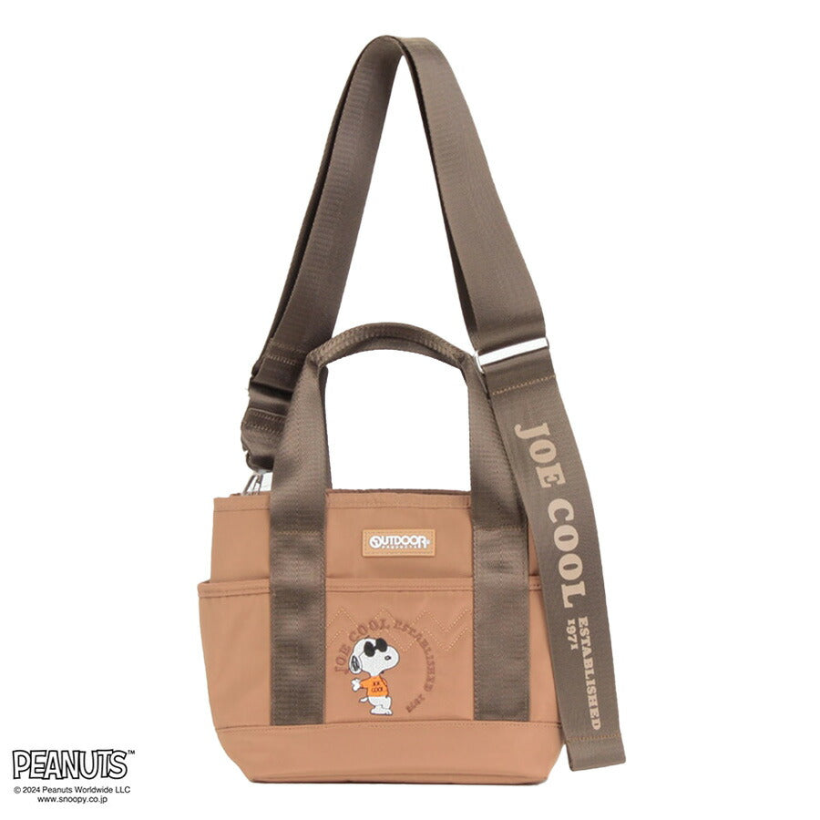 【OUTDOOR PRODUCTS】ODB024 ピーナッツ ミニトートバッグ かばん 鞄 カバン バッグ アウトドアプロダクツ ブラック ベージュ カーキ ネイビー スヌーピー コラボ 使いやすい 普段使い おしゃれ かわいい