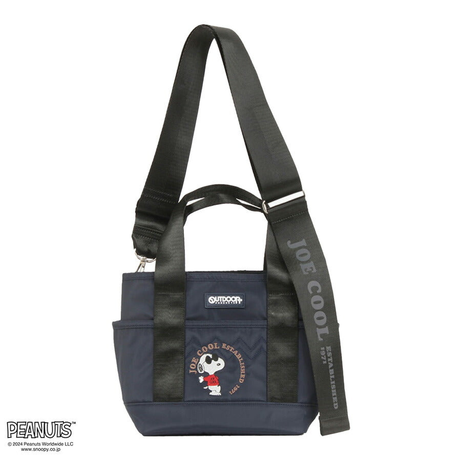 【OUTDOOR PRODUCTS】ODB024 ピーナッツ ミニトートバッグ かばん 鞄 カバン バッグ アウトドアプロダクツ ブラック ベージュ カーキ ネイビー スヌーピー コラボ 使いやすい 普段使い おしゃれ かわいい