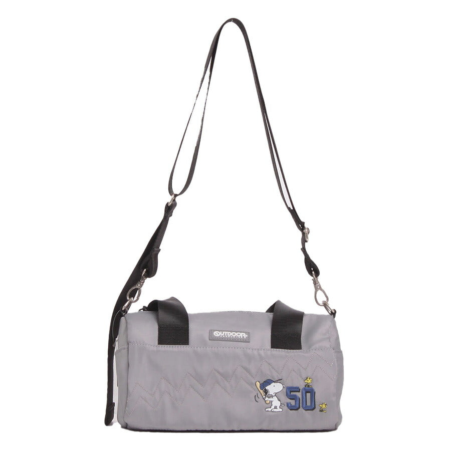 【クリックポスト/時間指定不可】【outdoor products】 odb027 ピーナッツ ロールボストン 斜め掛け かばん コラボ スヌーピー ユニセックス ギフト ブラック