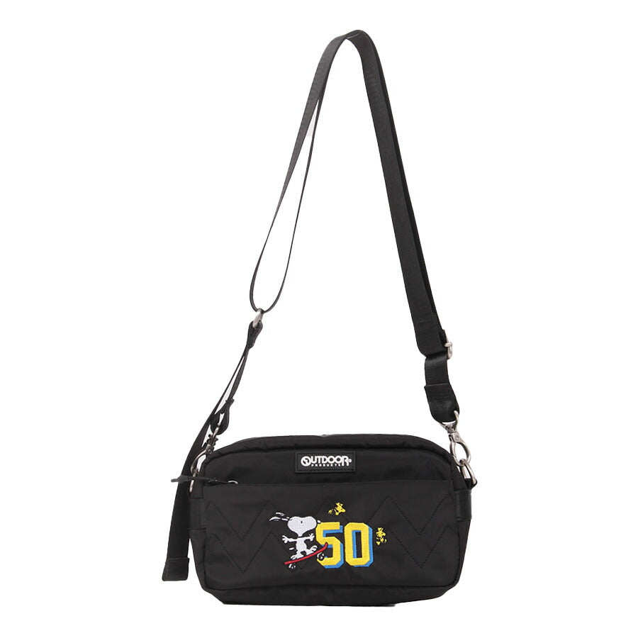 【クリックポスト/時間指定不可】【outdoor products】 odb030 ピーナッツ ショルダーバッグ 斜め掛け かばん コラボ スヌーピー ユニセックス ギフト ブラック